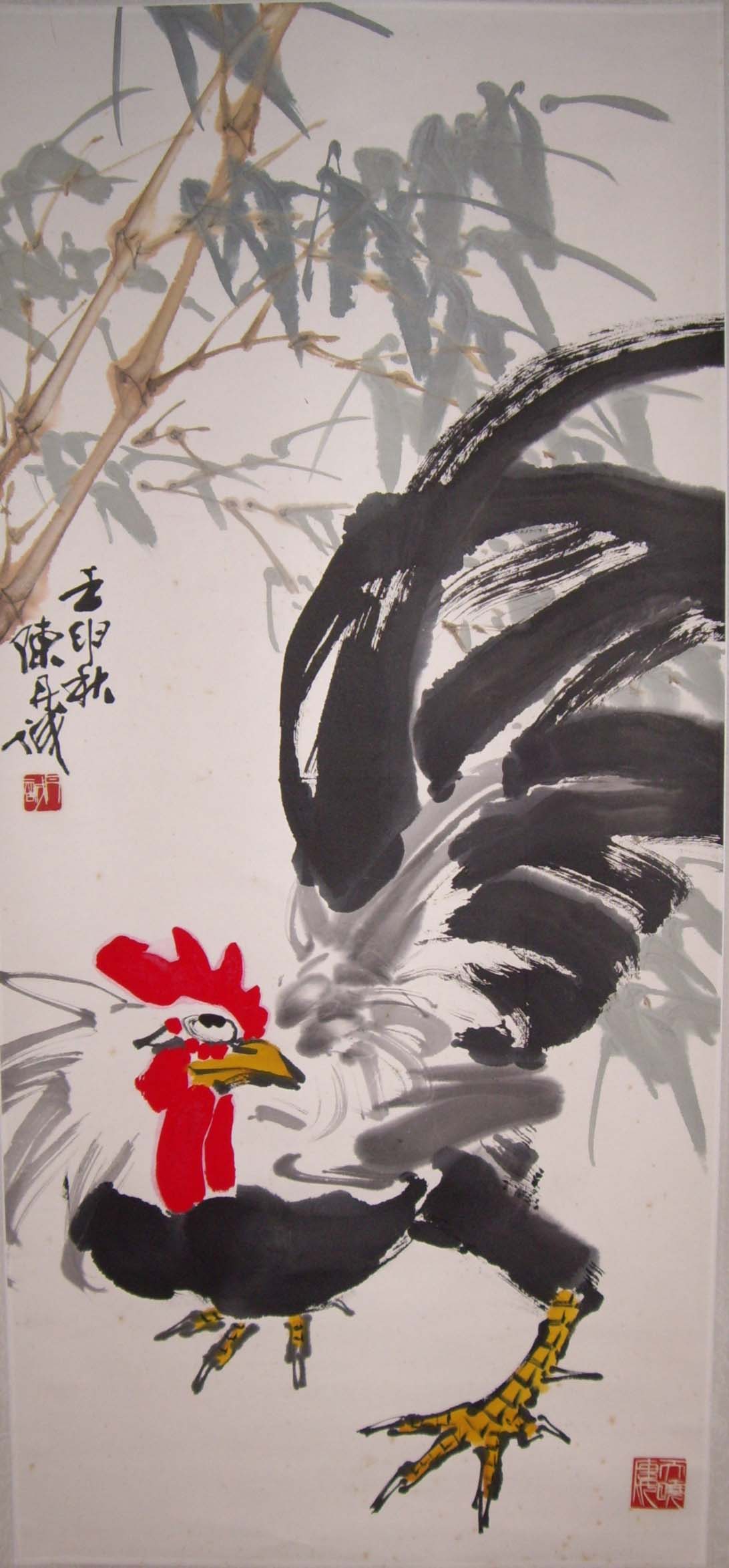 与张大千,于右任,黄君璧等为当今台湾十大书画名家.