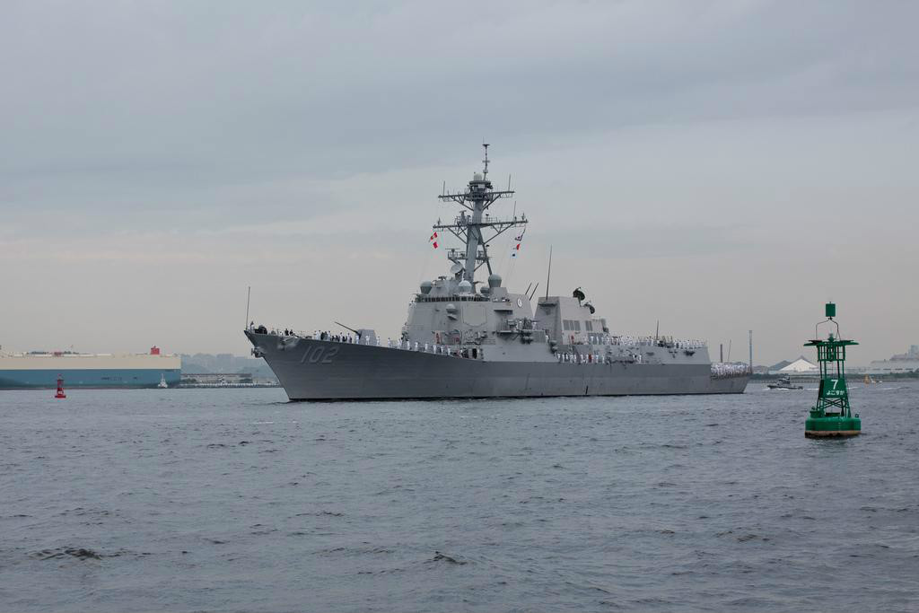  p>桑普森号驱逐舰(ddg-102),阿利·伯克级iia型驱逐舰(5"/62无近防炮