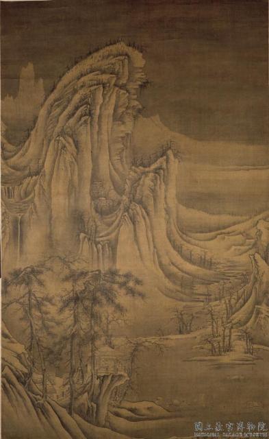 宋许道宁画雪景轴