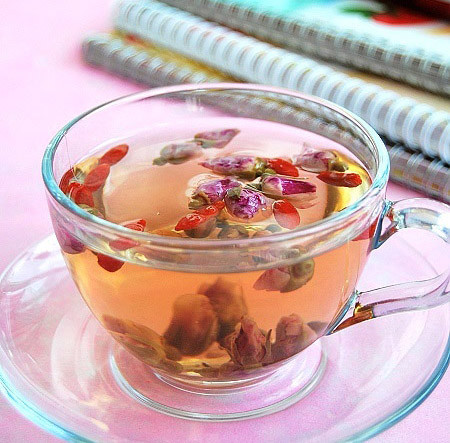 玫瑰花枸杞茶