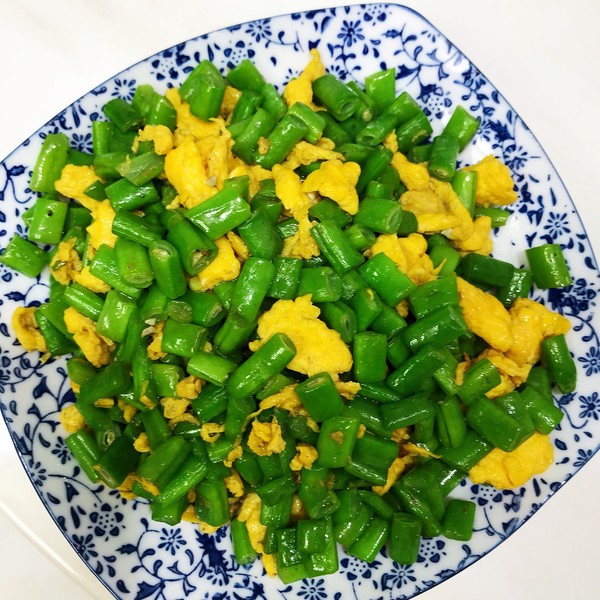 豇豆炒鸡蛋