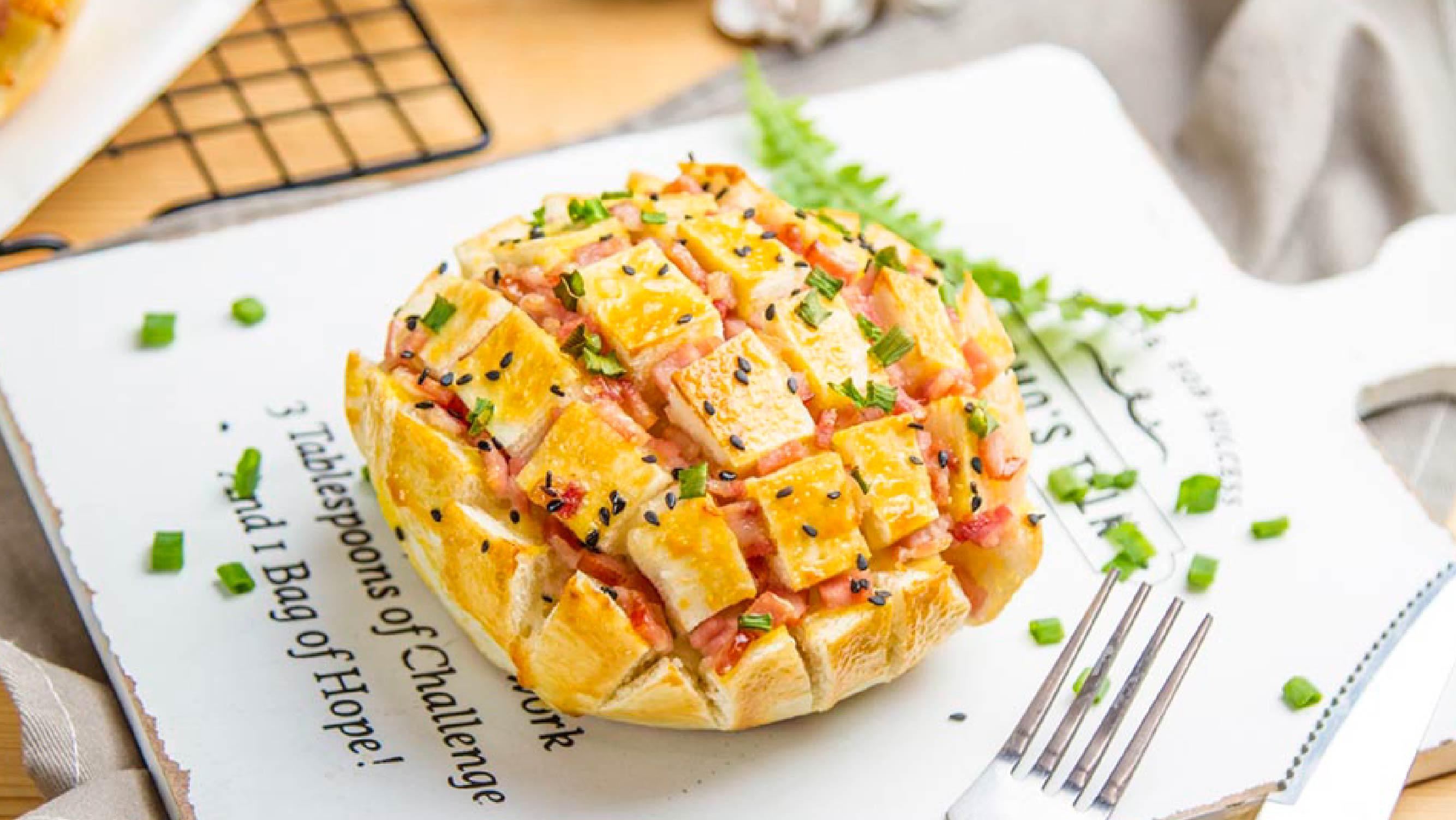 小羽私厨之芝士烤馒头