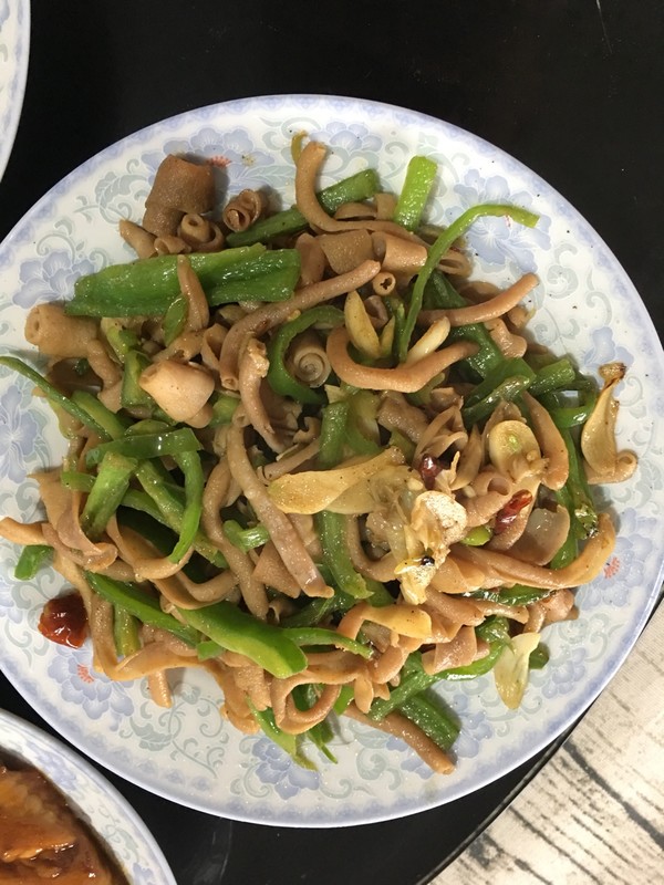 青椒炒鸭肠