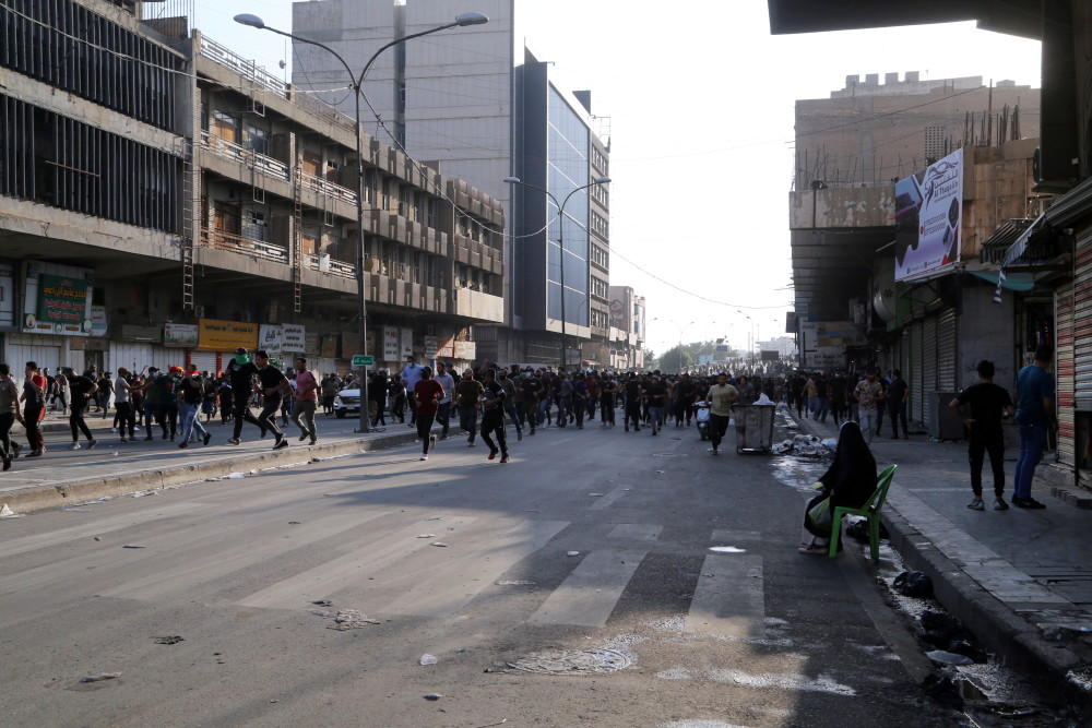  p data-id="snwdv9vha8cw">2021年11月5日,伊拉克首都巴格达市中心"