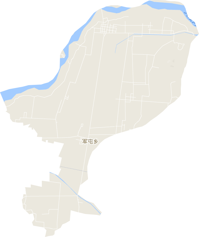 <p>军屯乡地形图