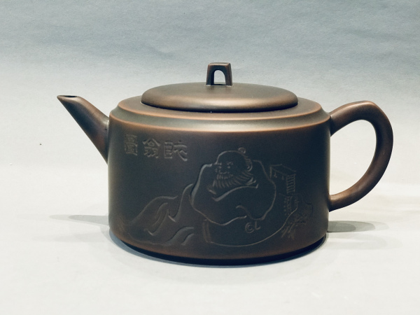 キッチン・食器 中国 欽州 泥興陶 梅鳥図 茶器 蓋物 急須 茶碗 唐物