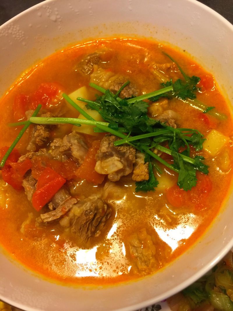牛腩柿子汤