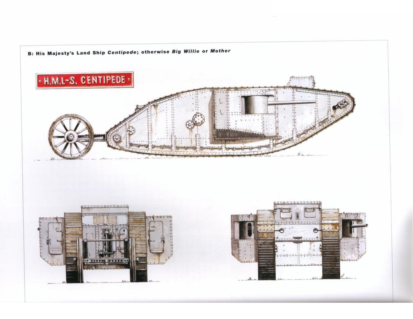  p>马克Ⅰ型坦克是1916年英国制造的新式武器,被称为坦克鼻祖.