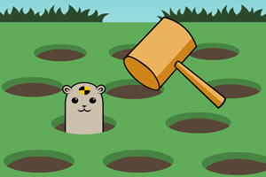  p>经典打地鼠是一款敏捷游戏,点击鼠标打击老鼠即可. /p>