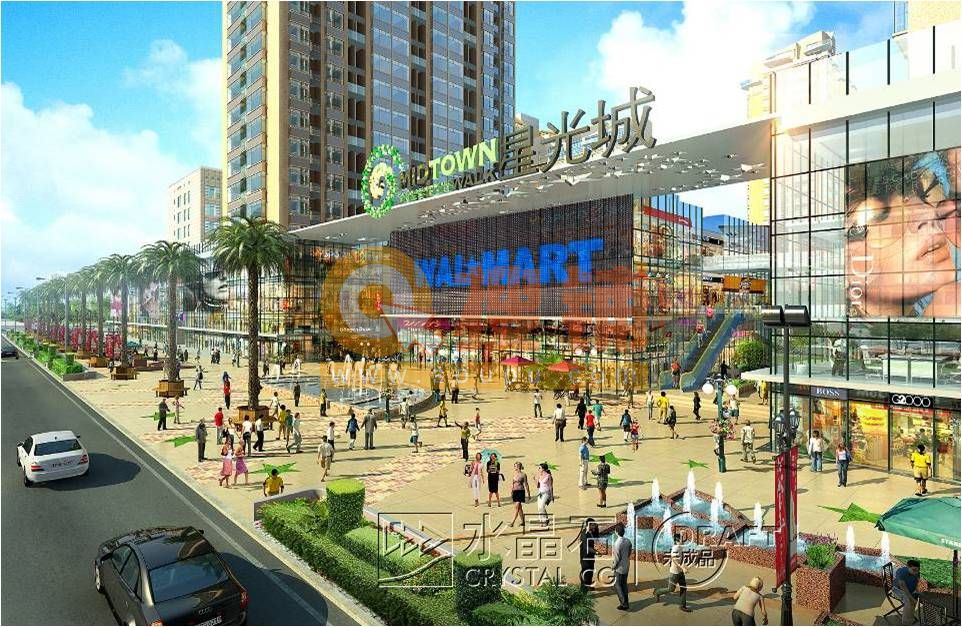 商业,商务全机能于一体的建筑集群,项目囊括星光城体验式主题购物中心