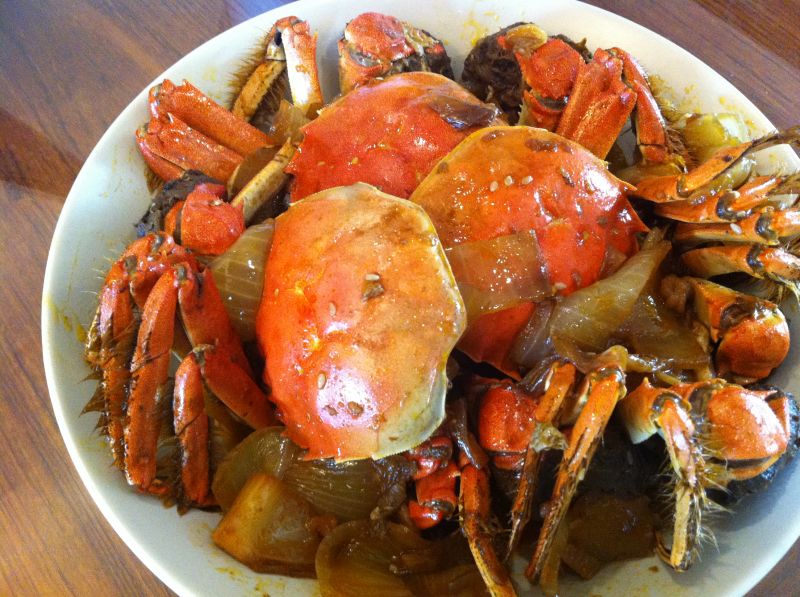 炒河蟹