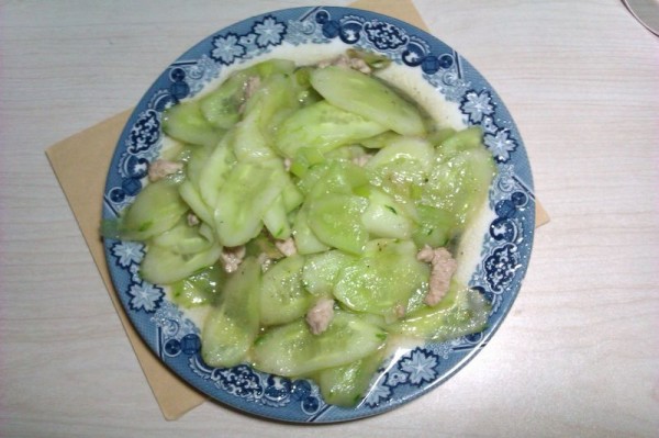 清淡肉片炒黄瓜