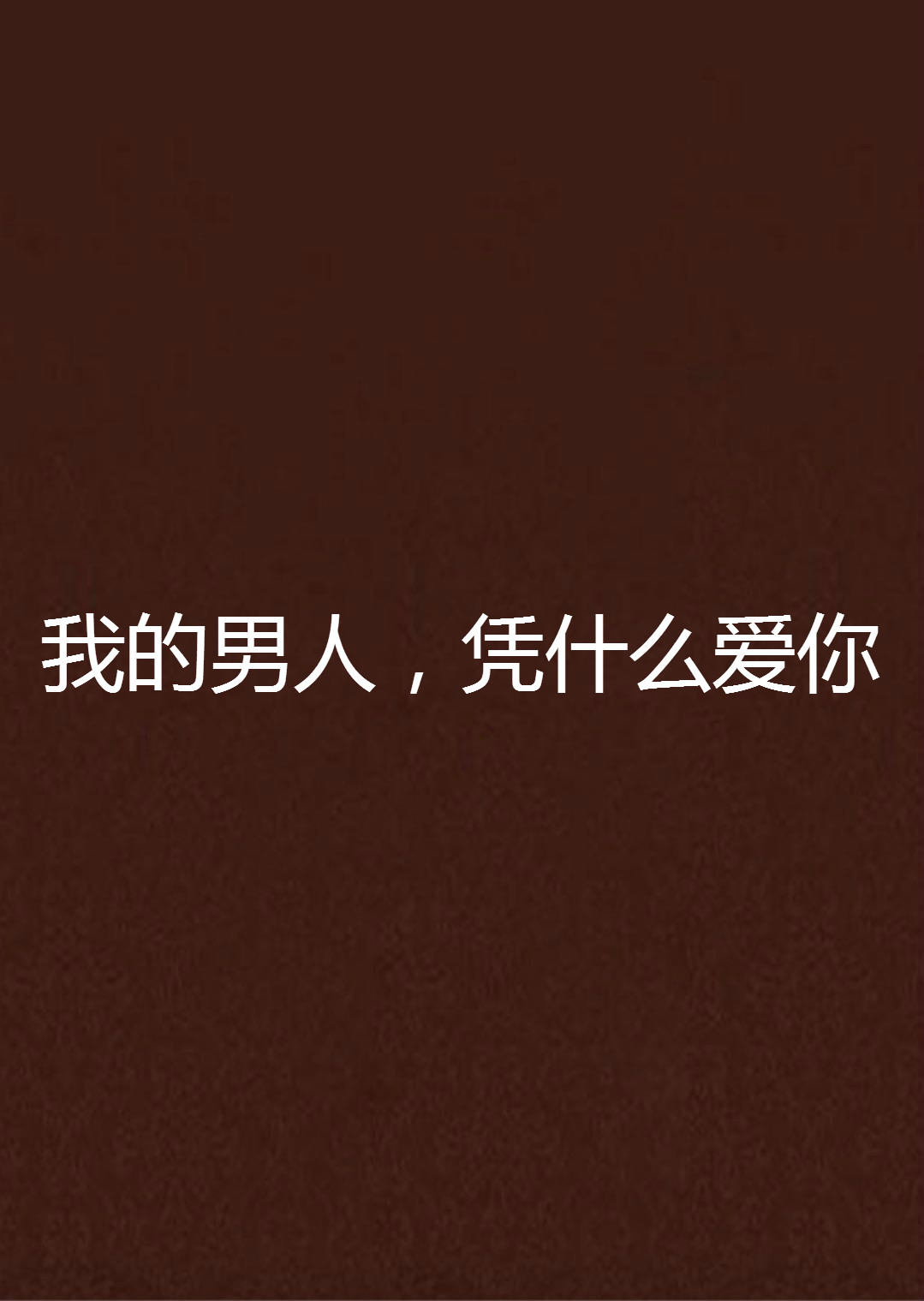 我的男人,凭什么爱你