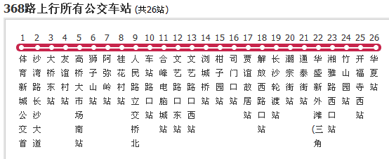 长沙公交368路