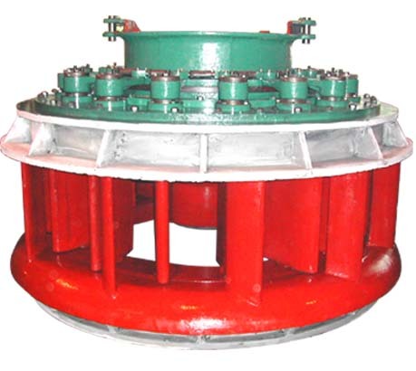  p>轴流式水轮机是指水流由轴向进人转轮,沿其叶片自轴向流出,将水流