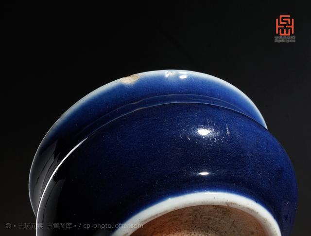 清乾隆霁蓝釉香炉_百科TA说