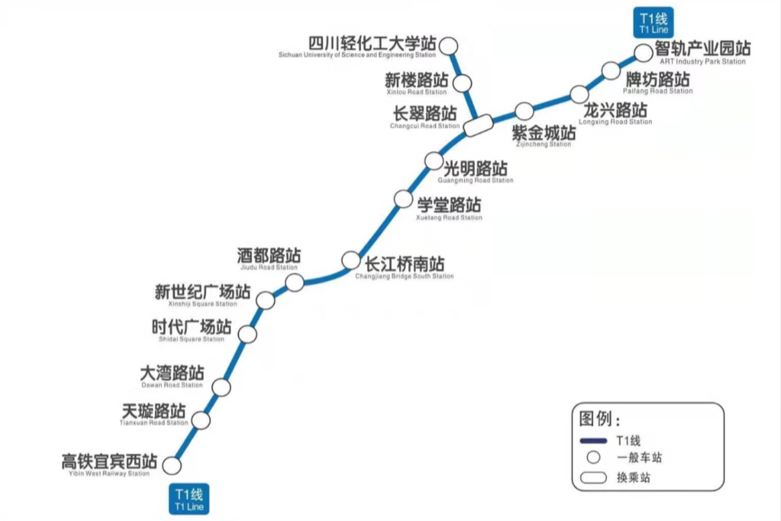 宜宾智轨线路