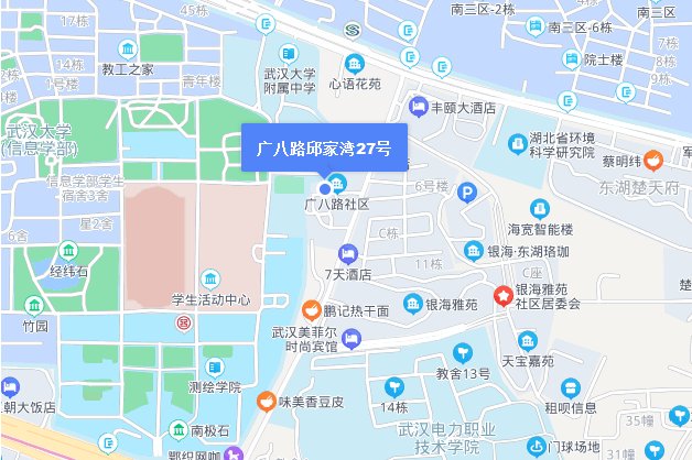  p>广八路邱家湾27号位于武汉市洪山街道口,共计房屋42户. /p>