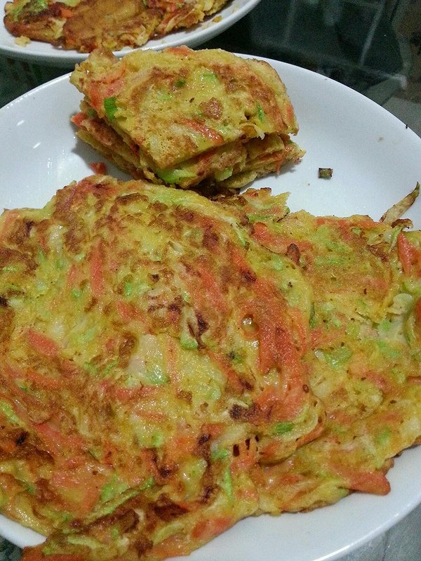 西葫芦胡萝卜煎饼