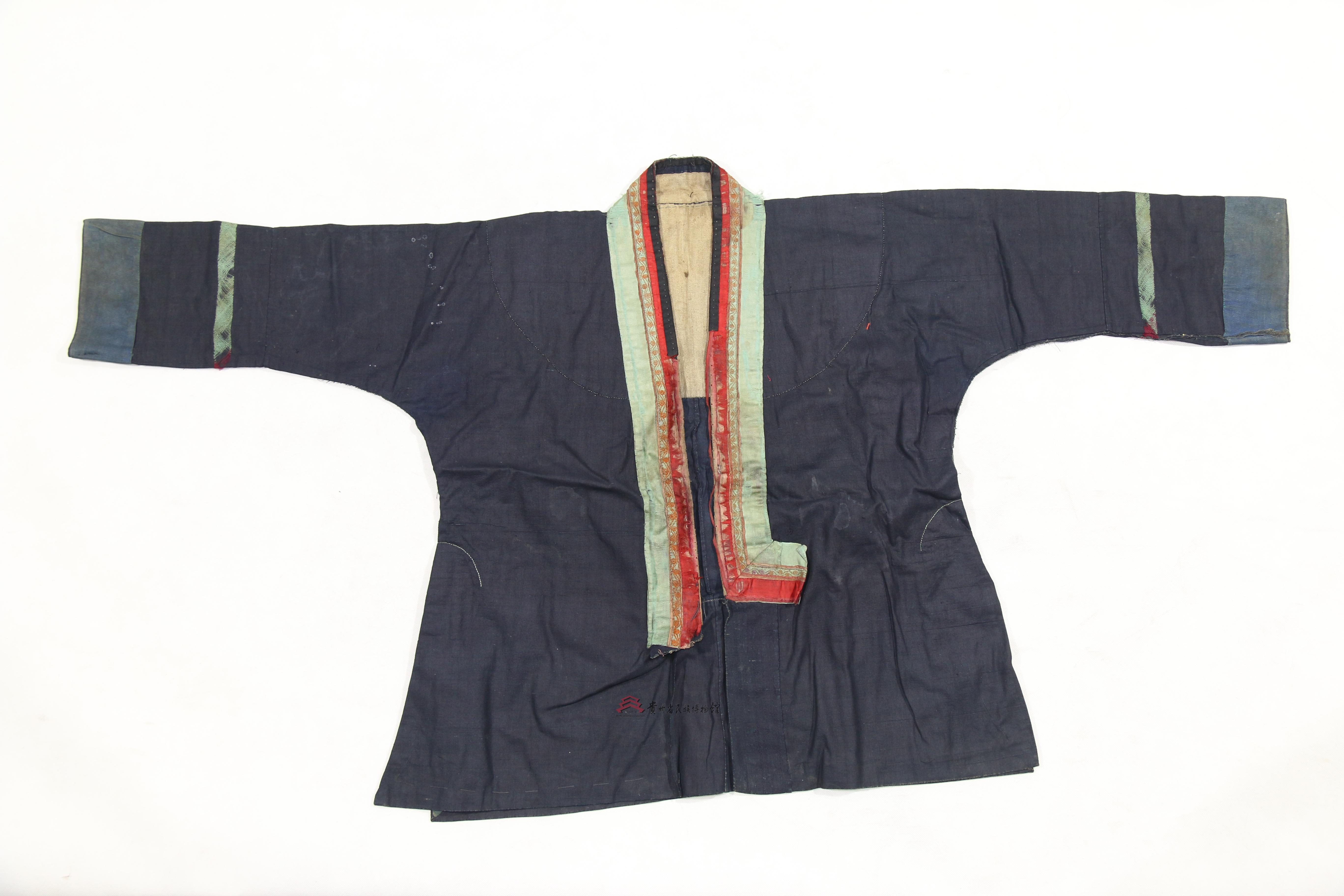 当代水城布依族青布对襟女上衣