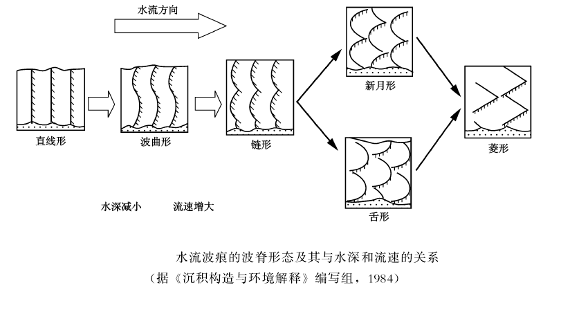 主要包括波痕,泥裂,雨痕和冰雹痕,冲刷面,沟模及槽模等. /p>