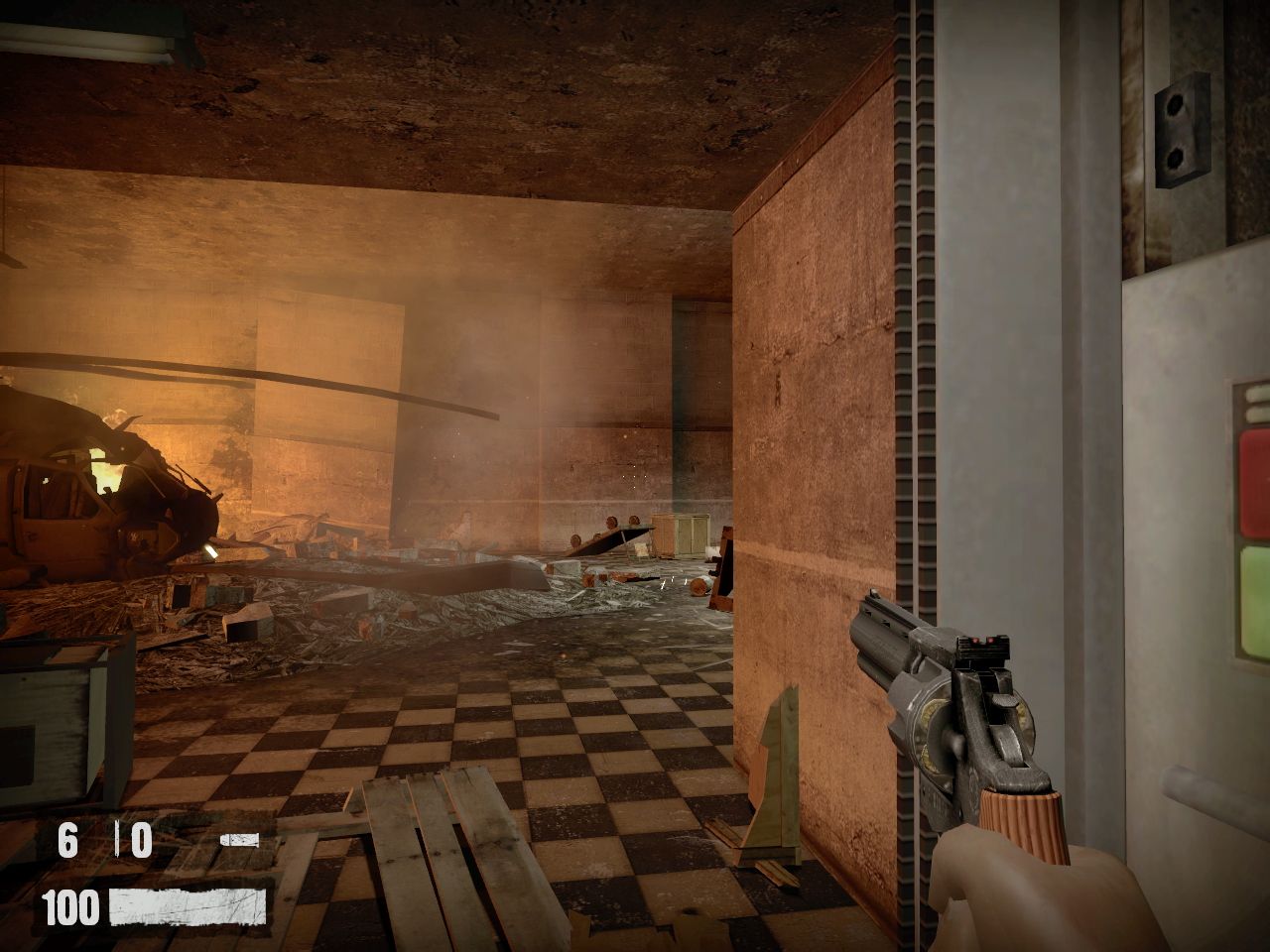 发行的一款以科幻fps射击游戏《半条命2第二章》为基础的恐怖惊悚 a