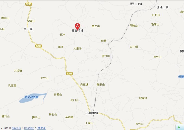 lemmaid="3458477">桃江县东南部,系灰山港镇
