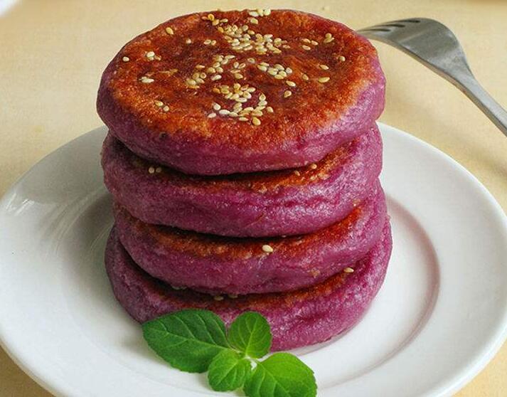 香糯南瓜紫薯饼