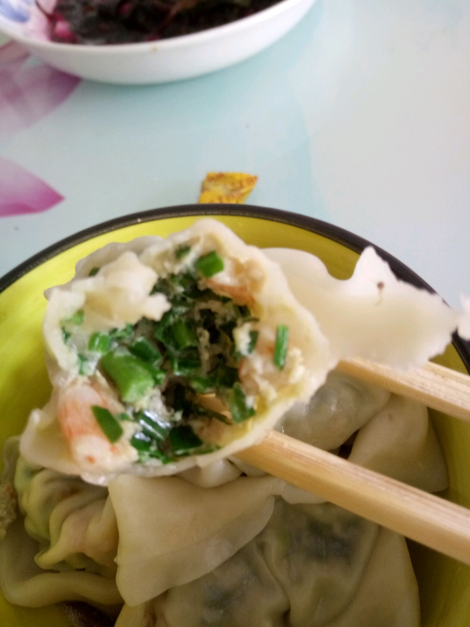 猪肉韭菜馄饨