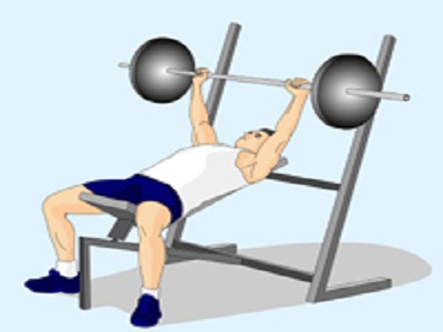  p>上斜杠铃推举,主要训练目的是增强上胸大肌. /p>