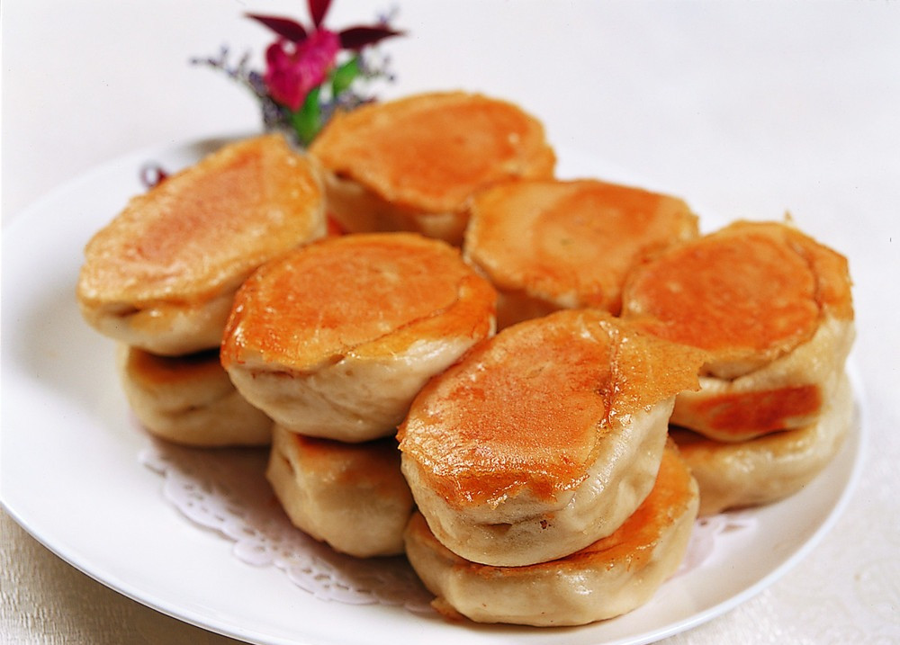 美味水煎包水煎花卷diy