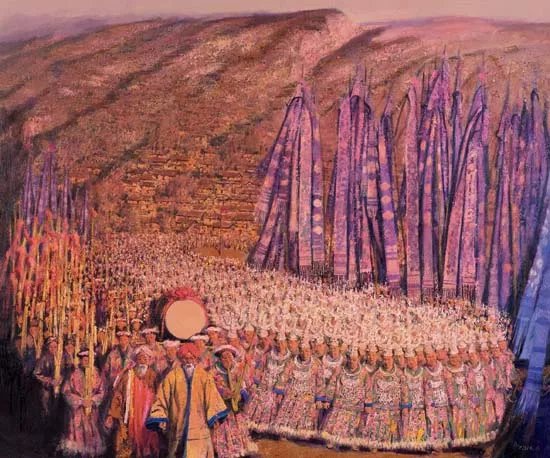  p>《大苗年》是孔阳创作的油画. /p>