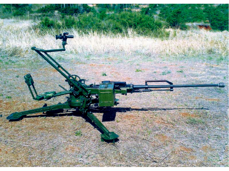 国产新型02式14.5单管高射机枪
