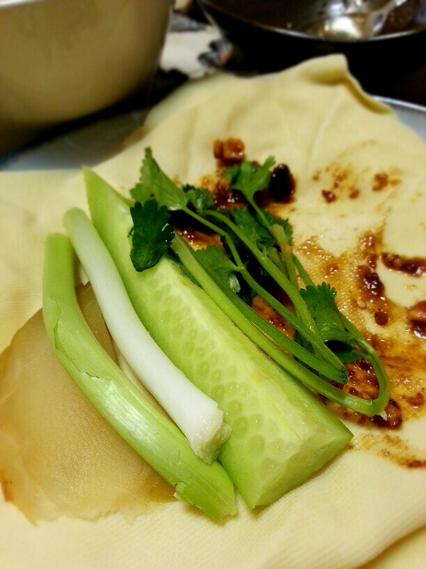 蔬菜小葱卷干豆腐