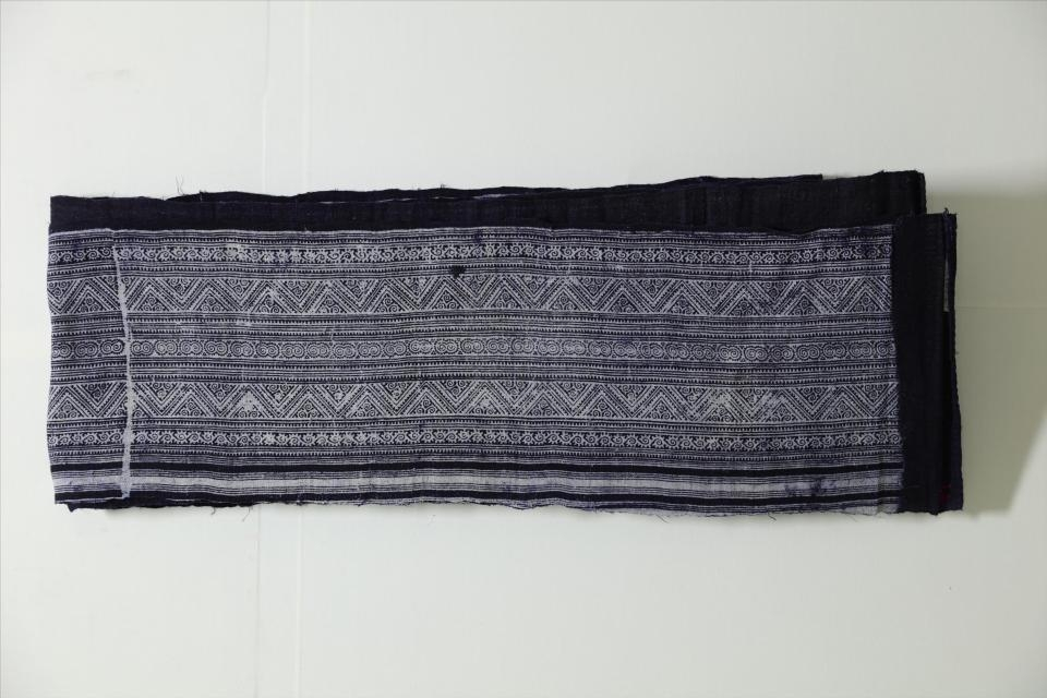 民国云南苗族蜡染麻布