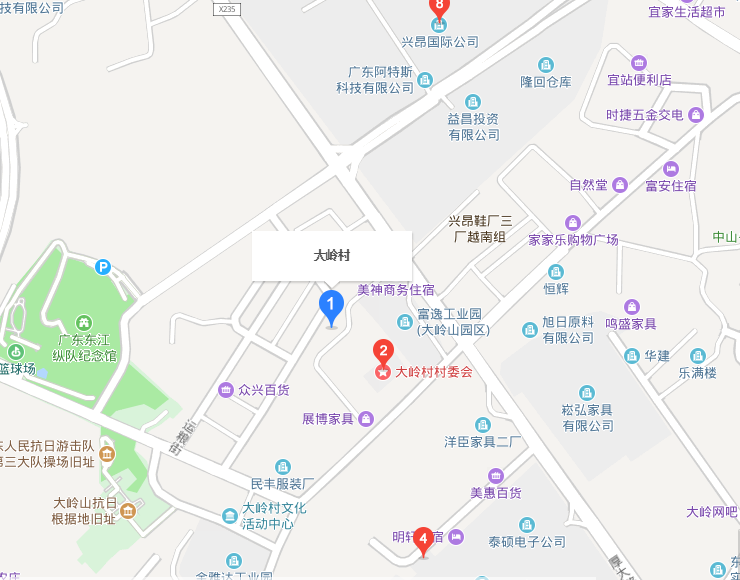  p>东莞市 a>大岭山 /a>镇大岭村,位于大岭山镇西南面,东与向东村相邻