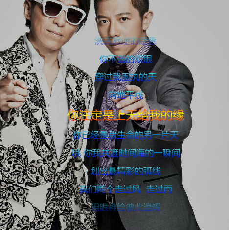 与之相对应常出现的是羽凡写给海泉的诗《你的背影》,道出了羽泉一路