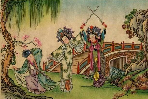 一组精美的《白蛇传》年画，出自天津杨柳青画社_百科TA说