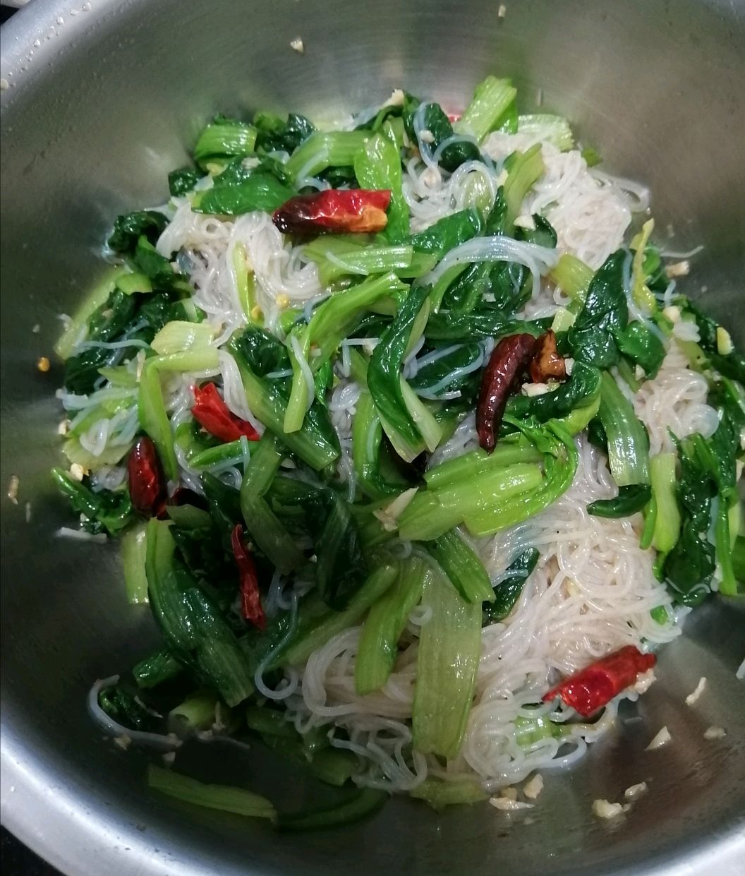 青菜拌粉丝