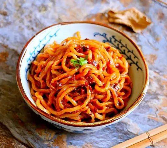 快手辣酱拌面