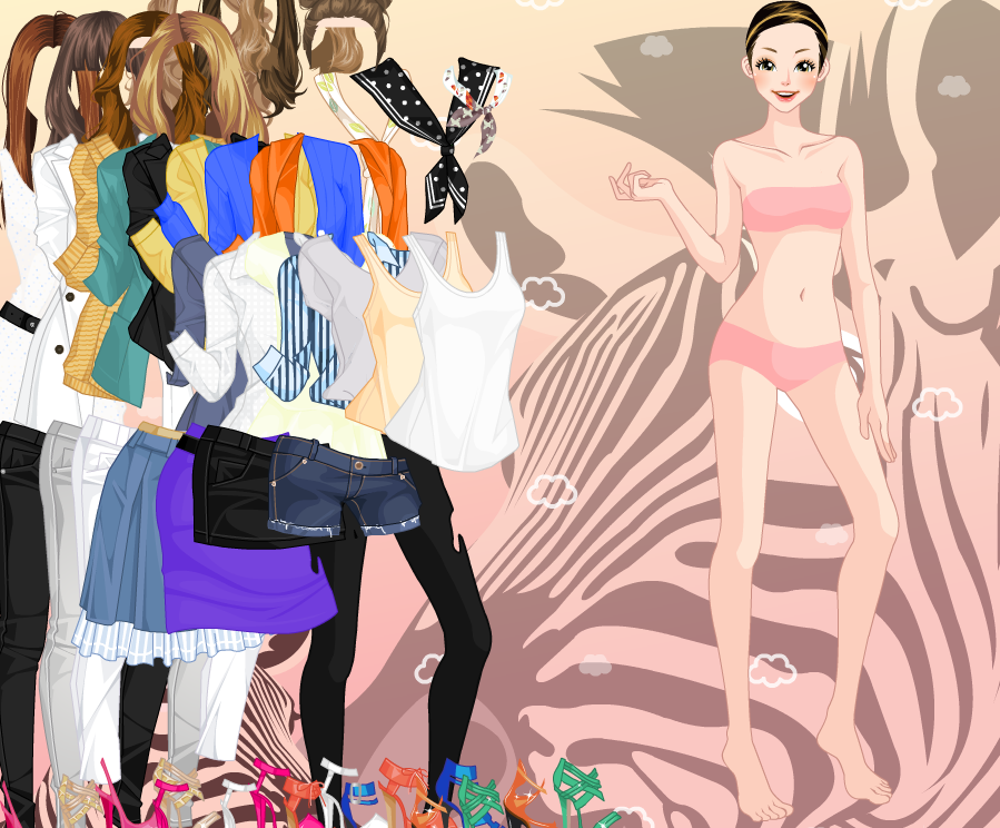 可爱美女去逛街