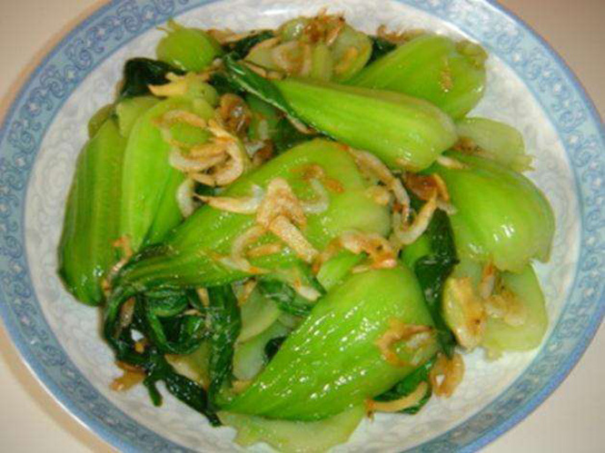 虾米炒青菜