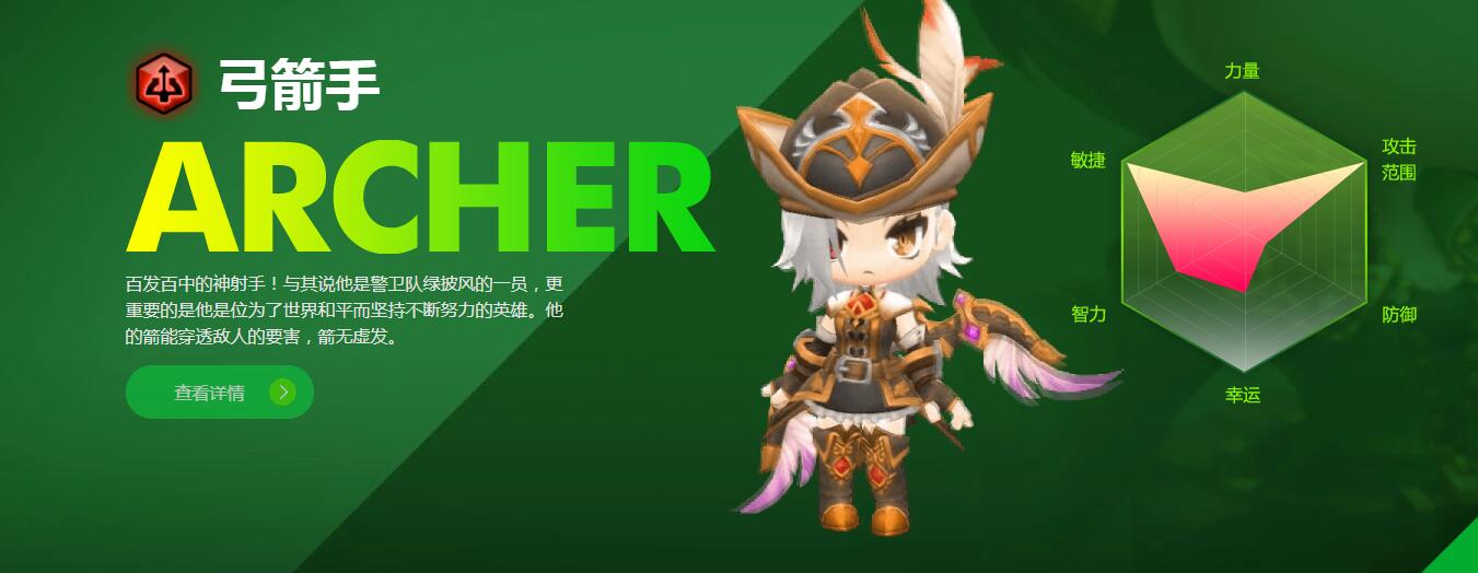 弓箭手,是网络游戏《 a target="_blank" href="/item/冒险岛2