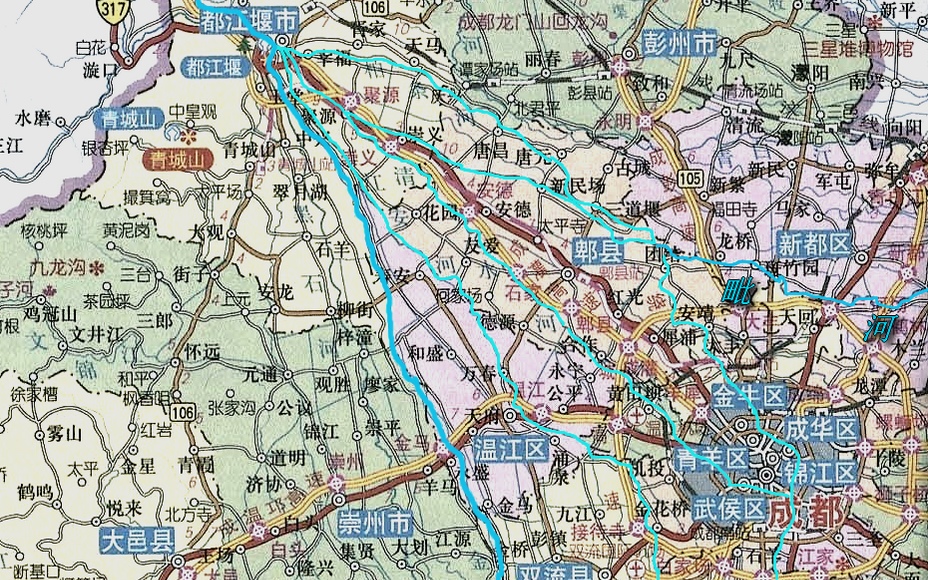  p>府河,又称都江,内江,濯锦江,锦江等,长江支流 a target="_blank"