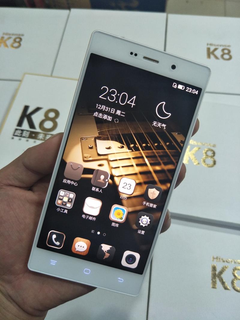  p>海信k8(全网通)是海信在2015年5月发布的一款智能手机. /p>