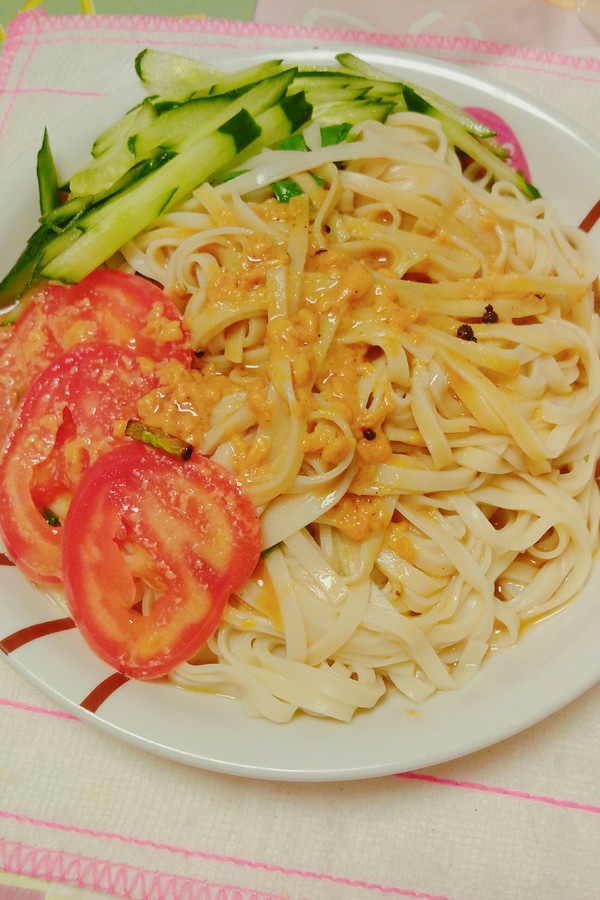 西红柿麻酱凉面