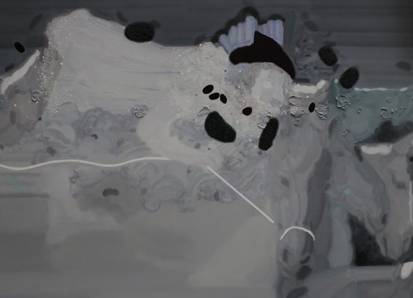  p>《飞驰的阿基里斯2》是郭强于2019年创作的油画作品.