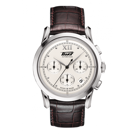 天梭怀旧经典系列1948复刻版皮带自动机械男表