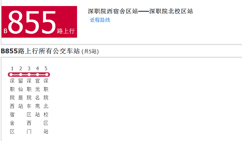 深圳公交b855路