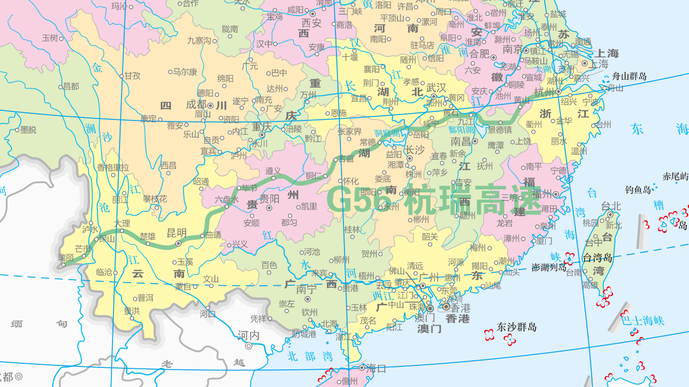  p>杭州—瑞丽高速公路,简称"杭瑞高速",又称"杭瑞高速公路",为中国